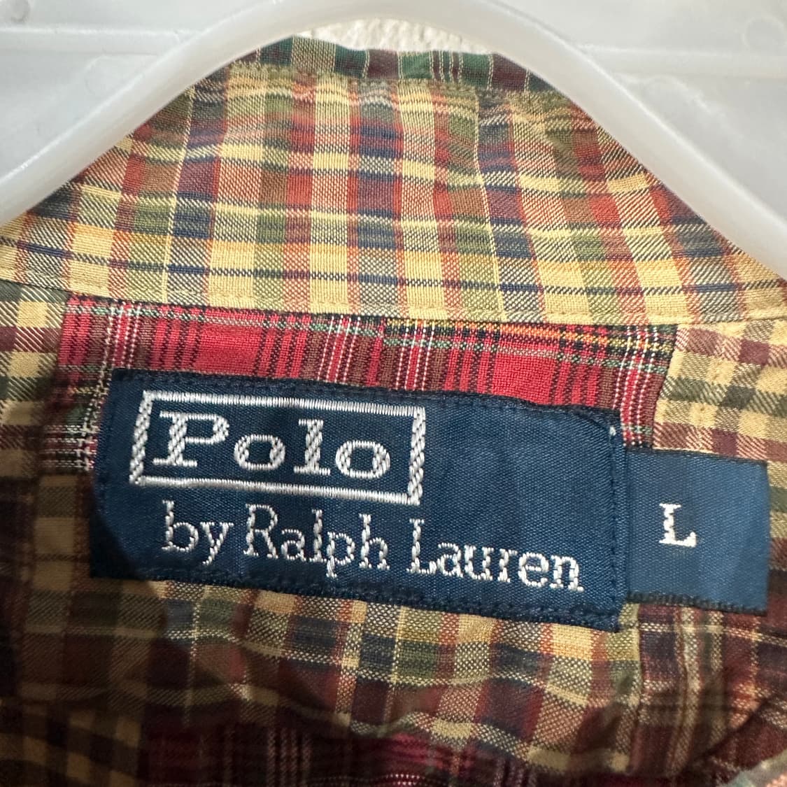 폴로랄프로렌 패치워크 셔츠 L 상품이미지3