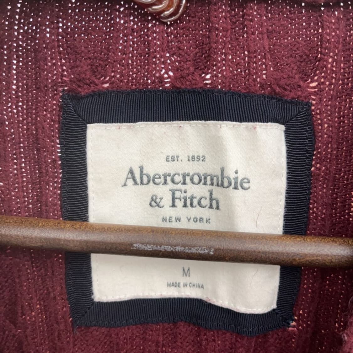 아베크롬비 빈티지 여리핏 슬림 꽈배기 가디건 M C09460 상품이미지5