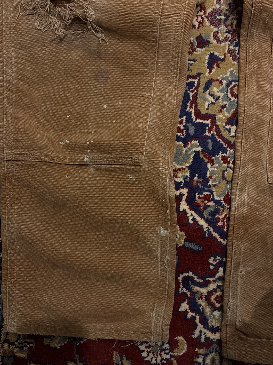 [B136] 빈티지 칼하트 더블니 브라운 썩블니 덩가리핏  상품이미지6