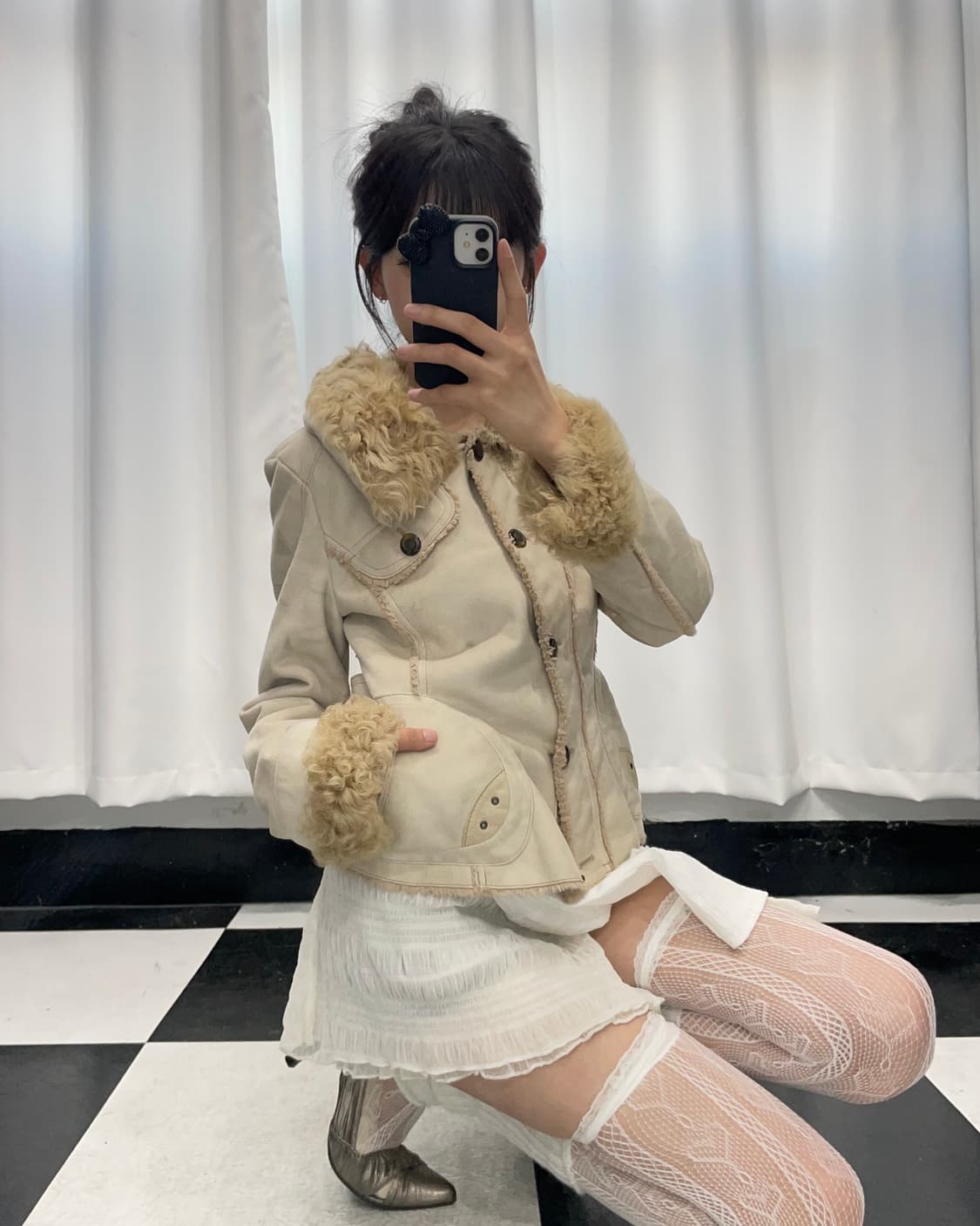 🎸화이트 쉐르파 자켓🎸 상품이미지3