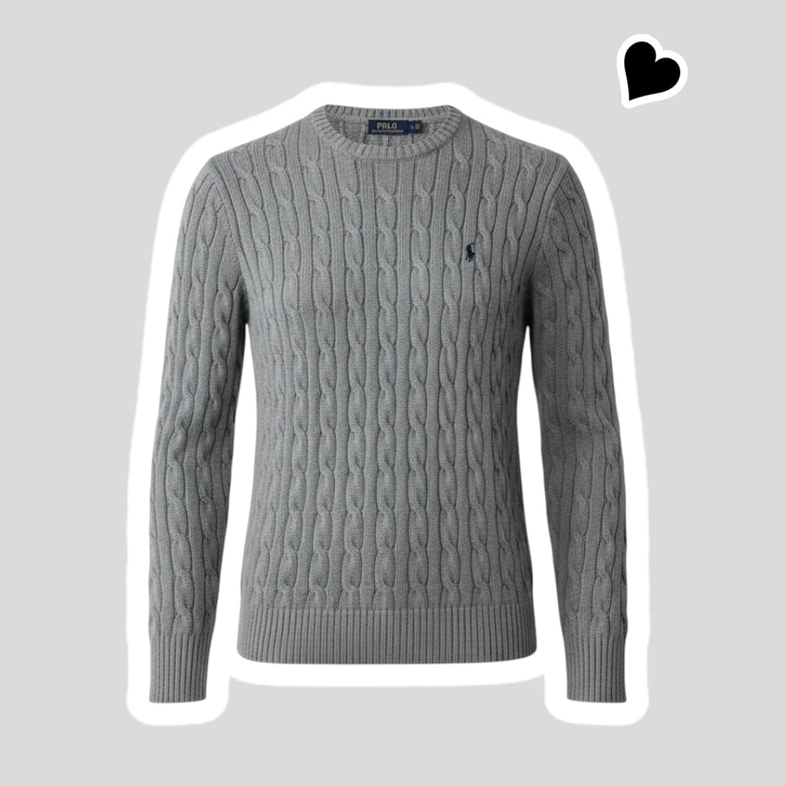 신형 폴로 랄프로렌 그레이 꽈배기 니트 상품이미지1