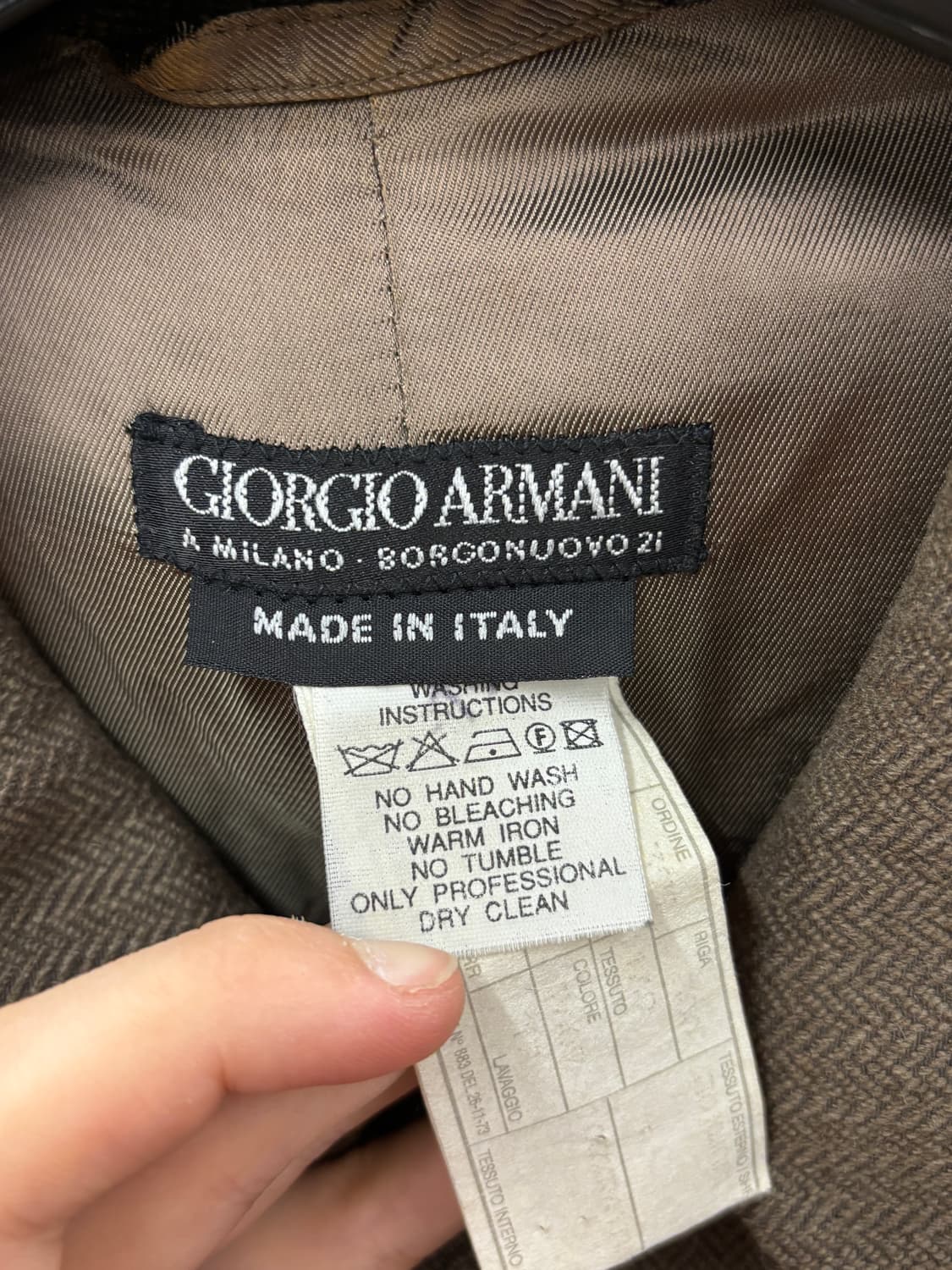 Giorgi Armani 조르지오 아르마니 브라운 코트 상품이미지4
