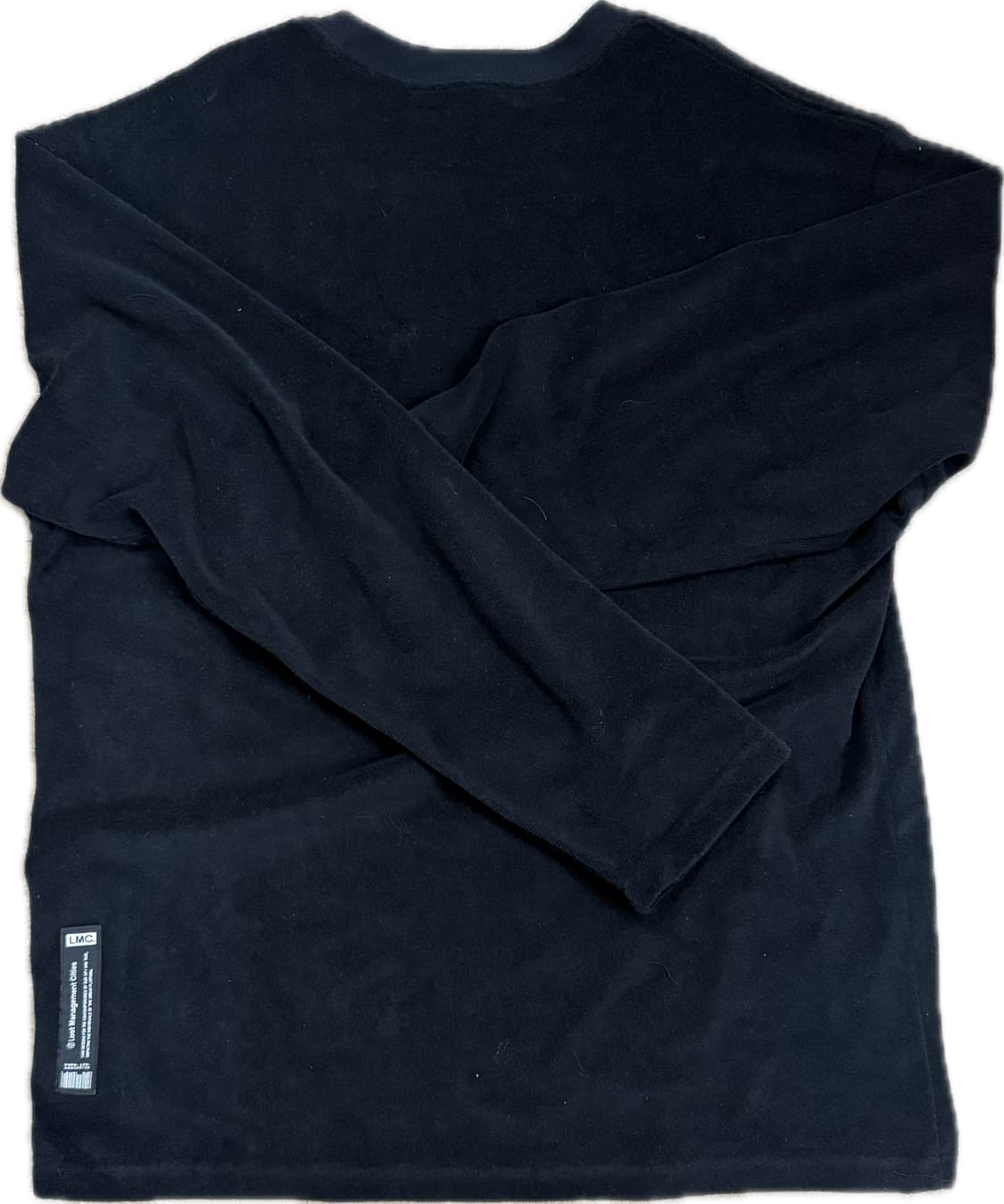 LMC 후리스 플리스 블랙 긴팔 티셔츠 L 상품이미지2