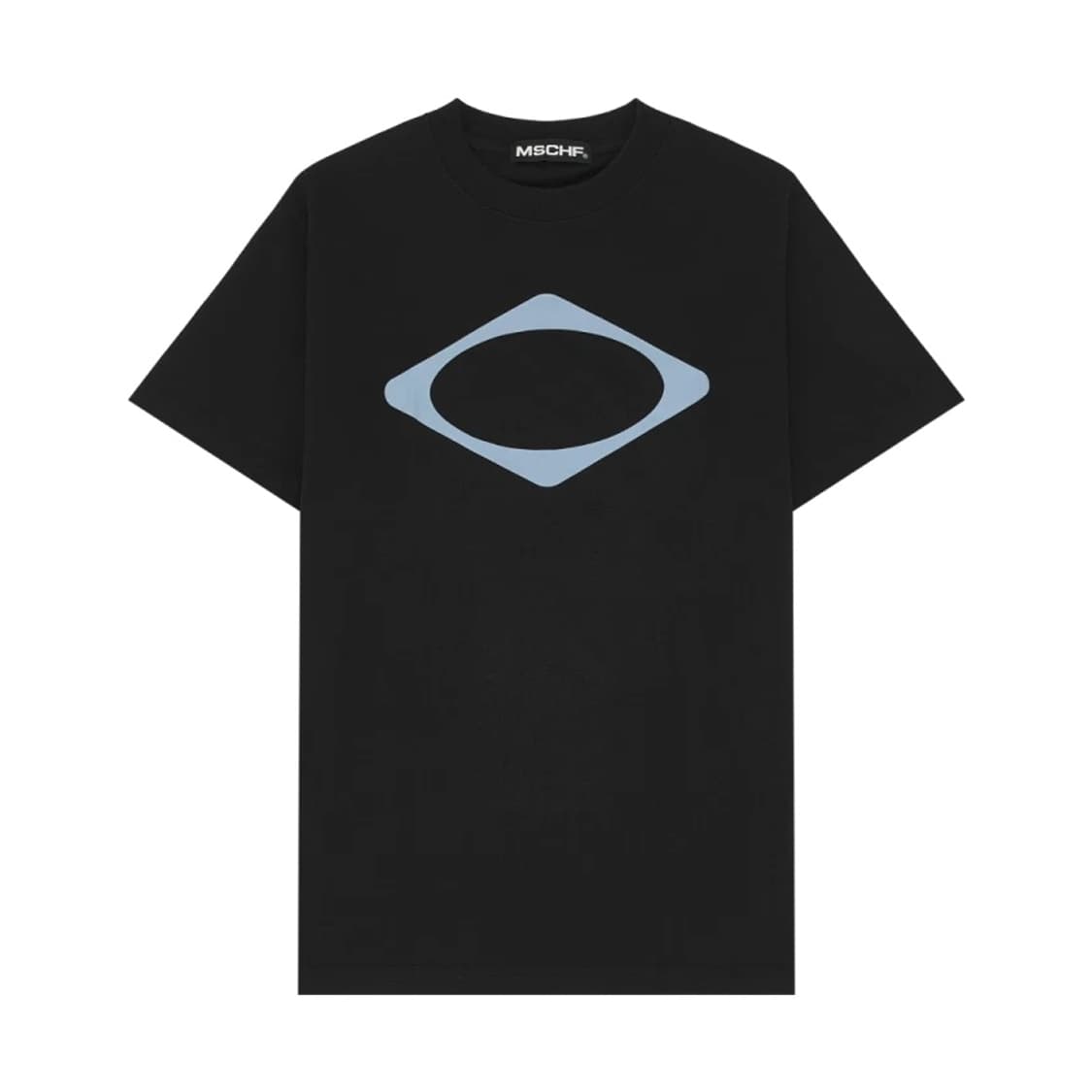 미스치프 롬버스 베이직 티셔츠 블랙 상품이미지1