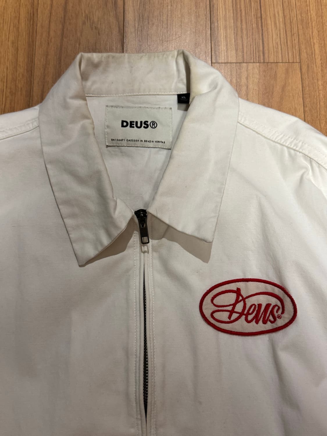 데우스 걸프 드리즐러 자켓 화이트 XL 상품이미지3