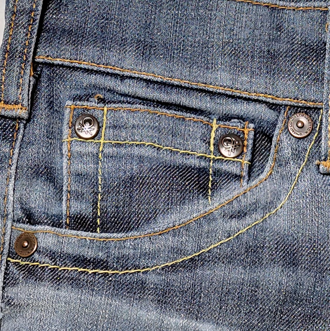 [BENETTON] 베네통 레더 패치 슬림 스트레치 데님 (26) 상품이미지4