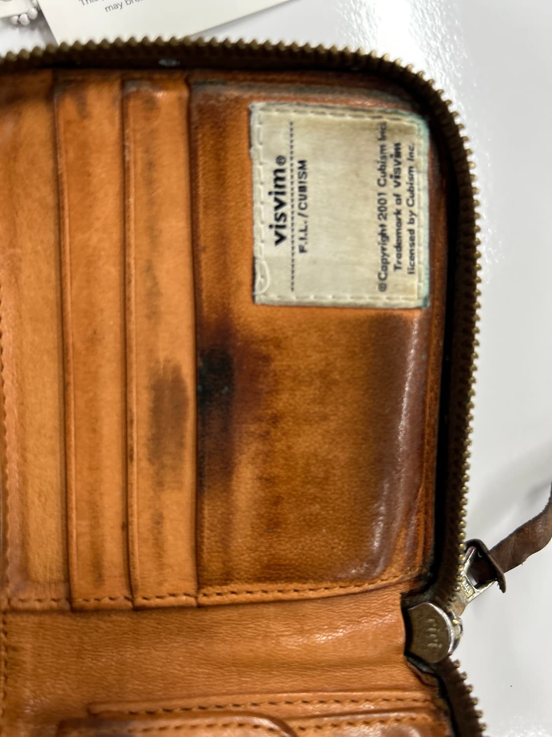 VISVIM 올드비즈빔 다크브라운 레더 바이폴드 지갑 상품이미지7