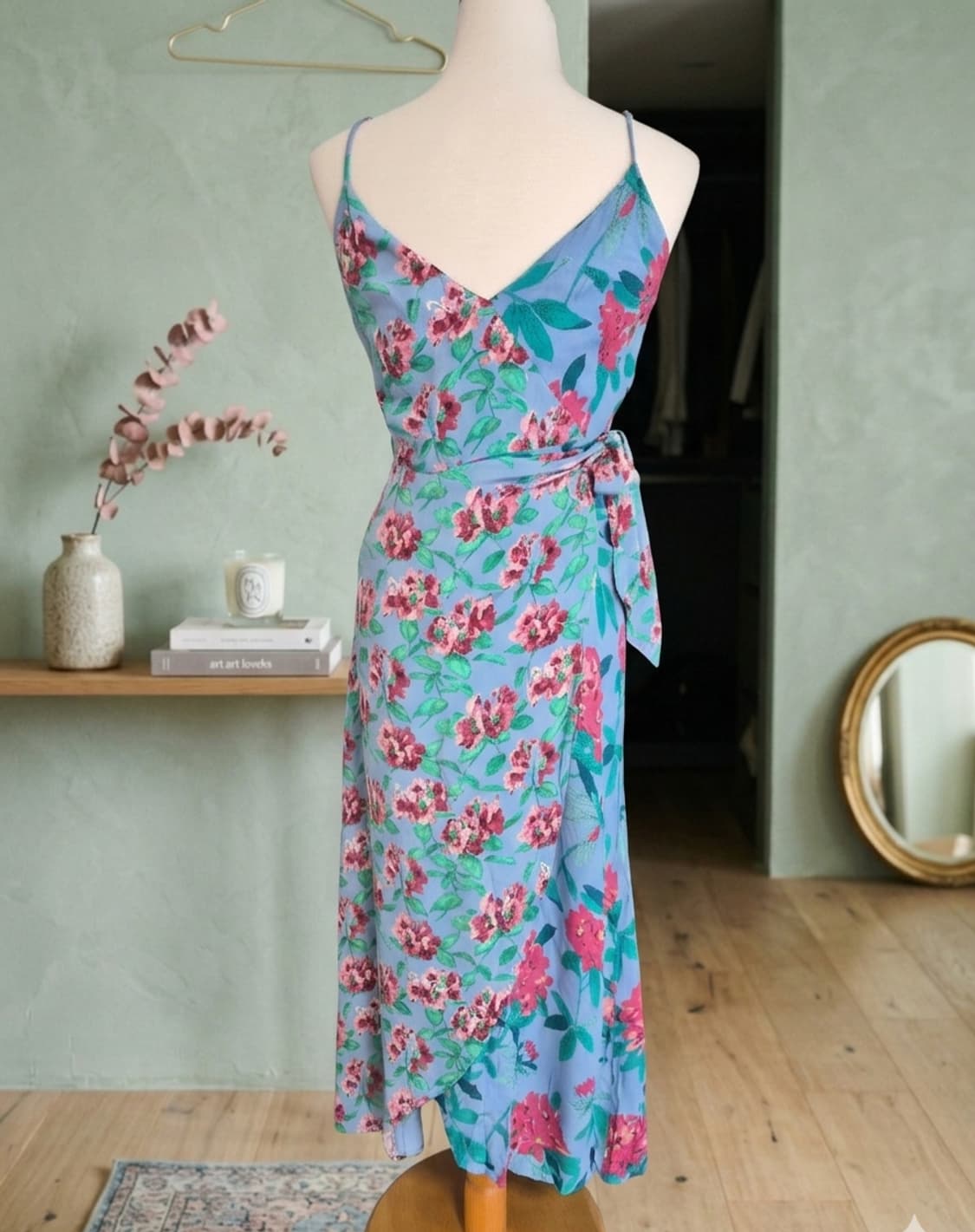 [ZARA] 화사한 플라워 패턴 슬립 롱 원피스 (상태 최상) 상품이미지2