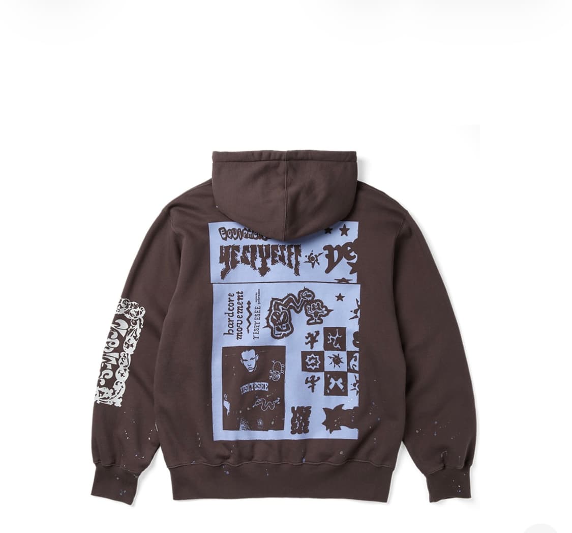 예스아이씨 스캔드 집업 후디 다크 브라운 상품이미지2