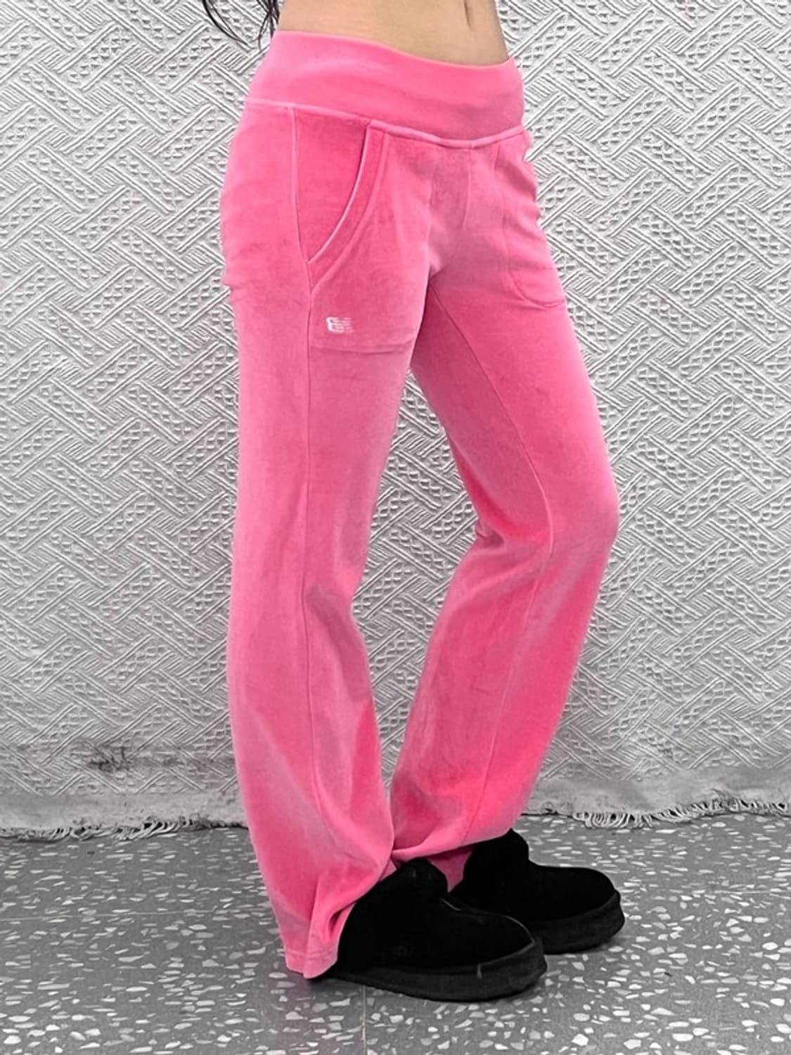 뉴발란스 Y2K 대장급 레트로 핑크 벨벳 트레이닝 팬츠 S C10761 상품이미지1