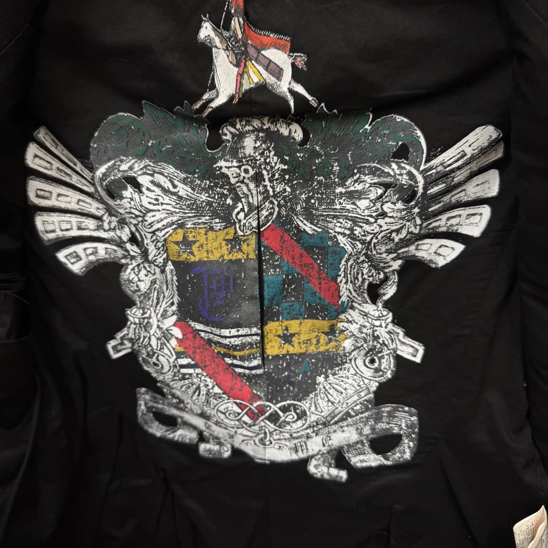 타임 포스트모던 빈티지 블레이저 전면 브로치 포인트 블랙 상품이미지7