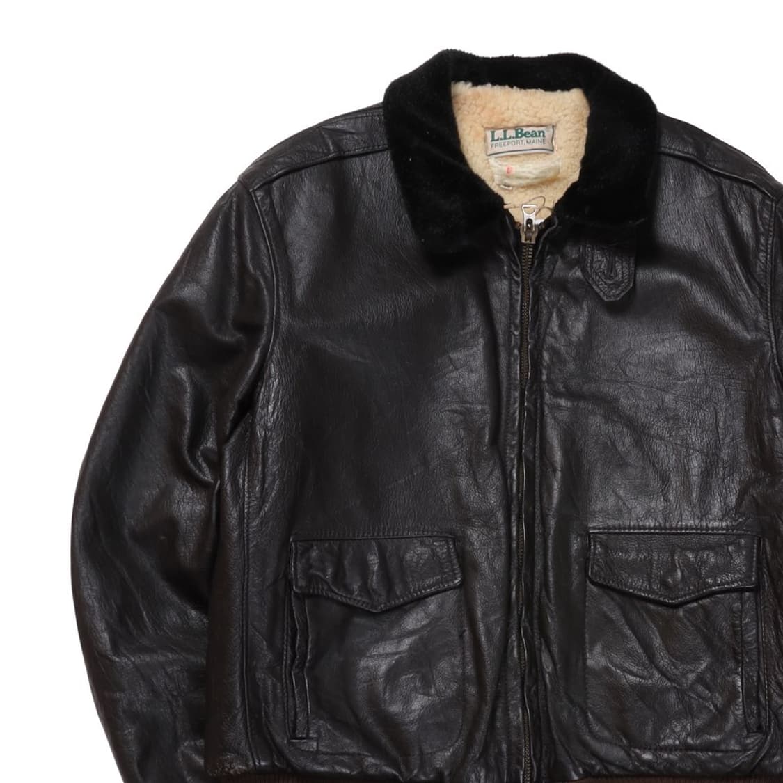 70s L.L.Bean G-1  Flight Leather Ja 상품이미지2