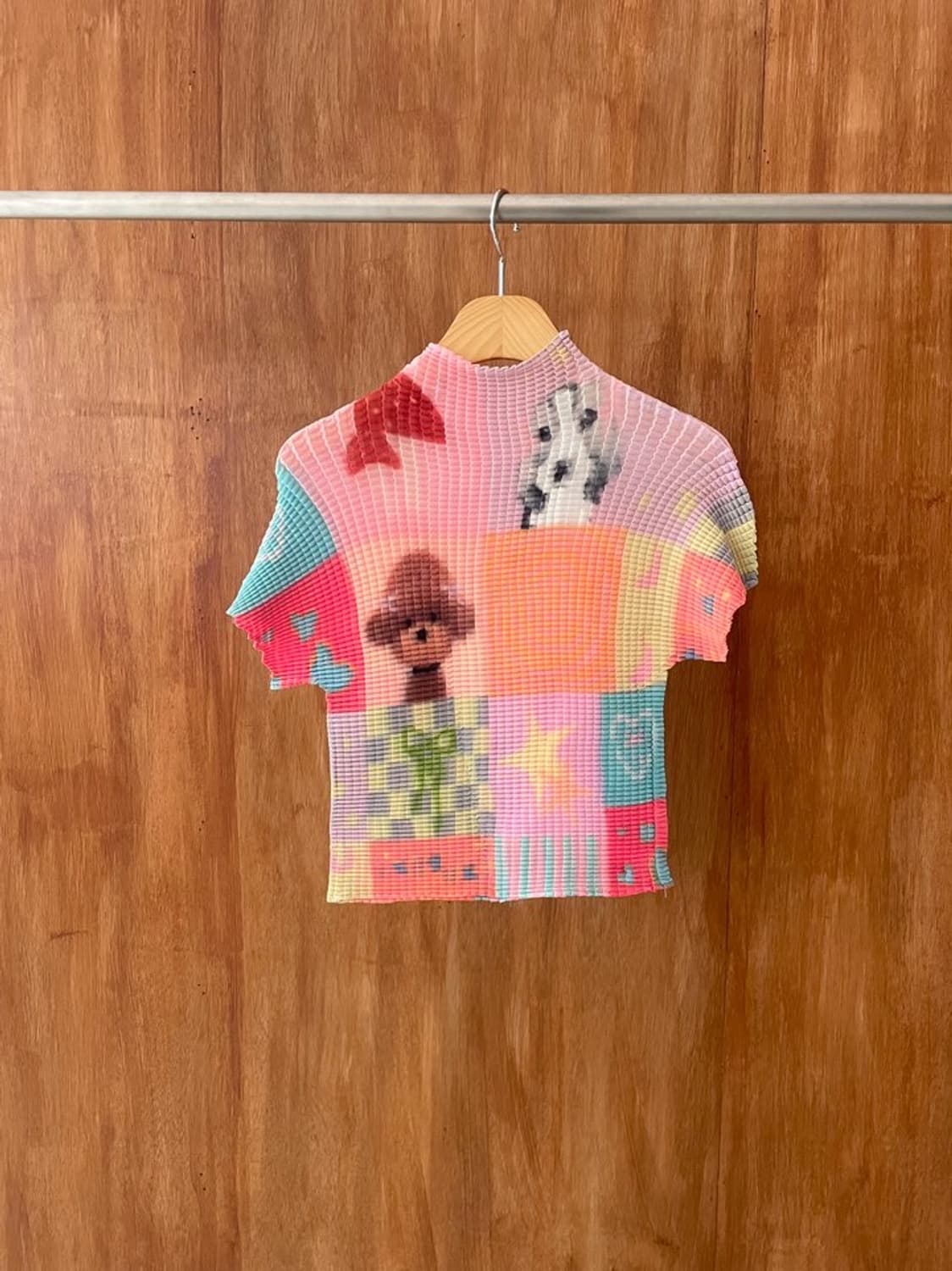 Kitsch half neck pleats top 상품이미지2