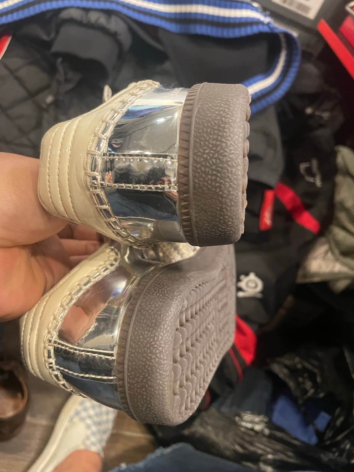 아디다스 웨일즈보너 삼바 실버 운동화245 상품이미지4