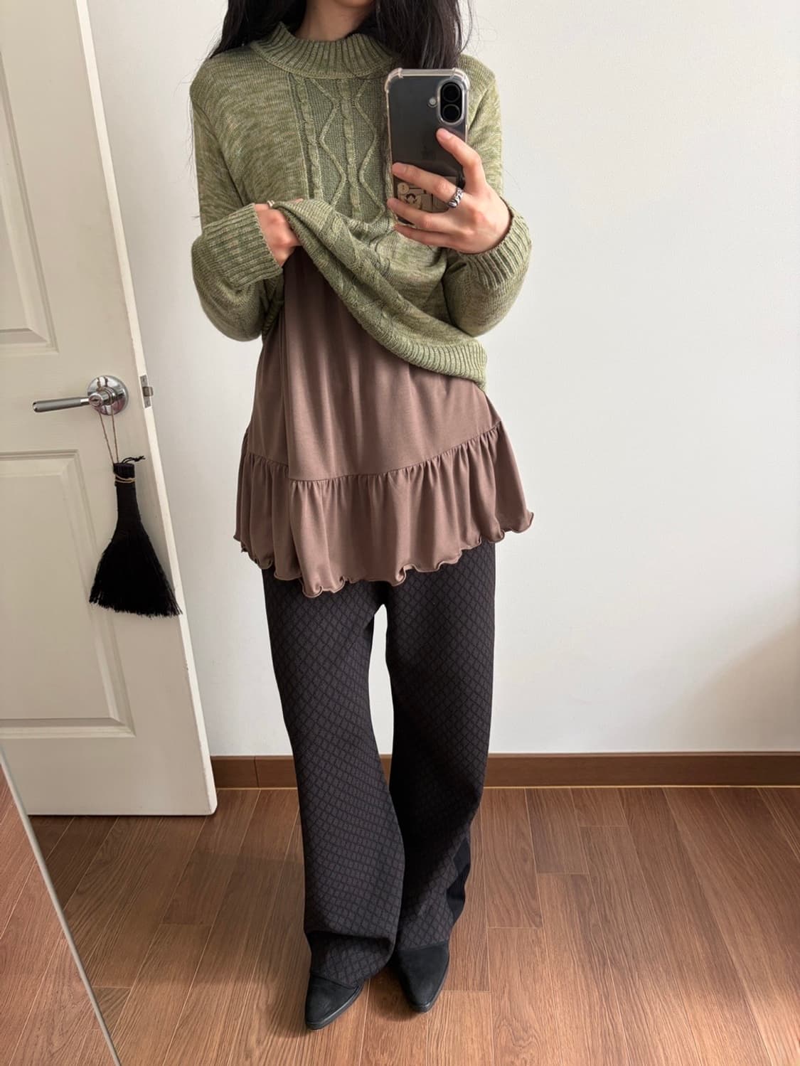 ruffle woven dress 상품이미지5