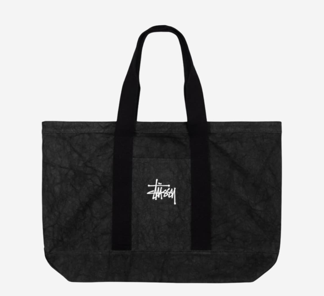 새제품) 스투시 캔버스 엑스트라 라지 토트백 숄더백 워시드 블랙 가방 상품이미지1