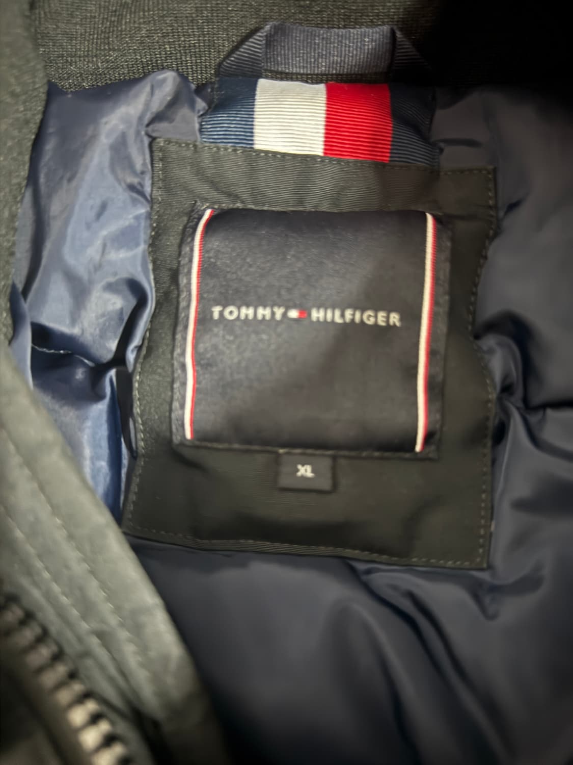 타미힐피거 구스다운 후드 패딩 점퍼 XL 블랙 상품이미지3
