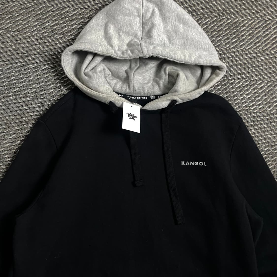 캉골 스몰 자수로고 배색 투톤 후드 티셔츠 o 4239 상품이미지4