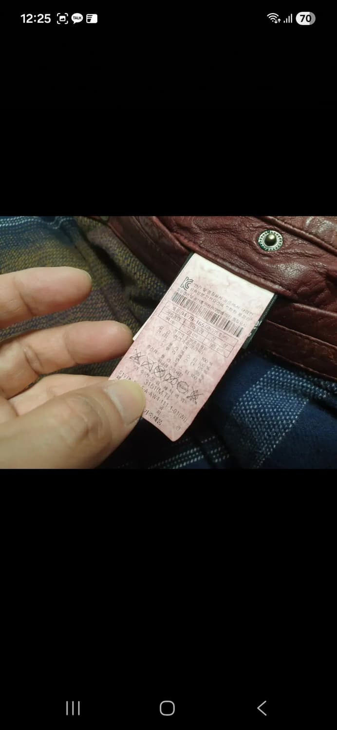 시리즈 포데로사 버건디컬러 가죽자켓 95사이즈 상품이미지5