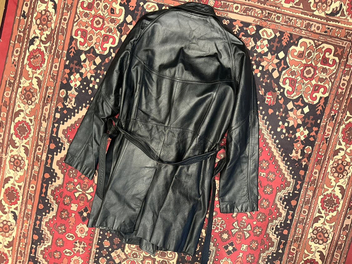 ( L ) 가죽코트 가죽카코트 가죽자켓 레더자켓 소가죽자켓  상품이미지4