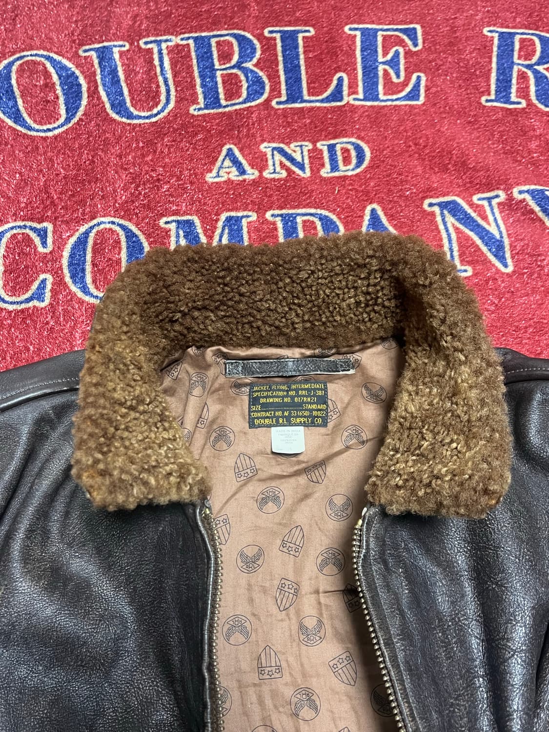 더블알엘 (RRL) 레더 플라이트 자켓 상품이미지3