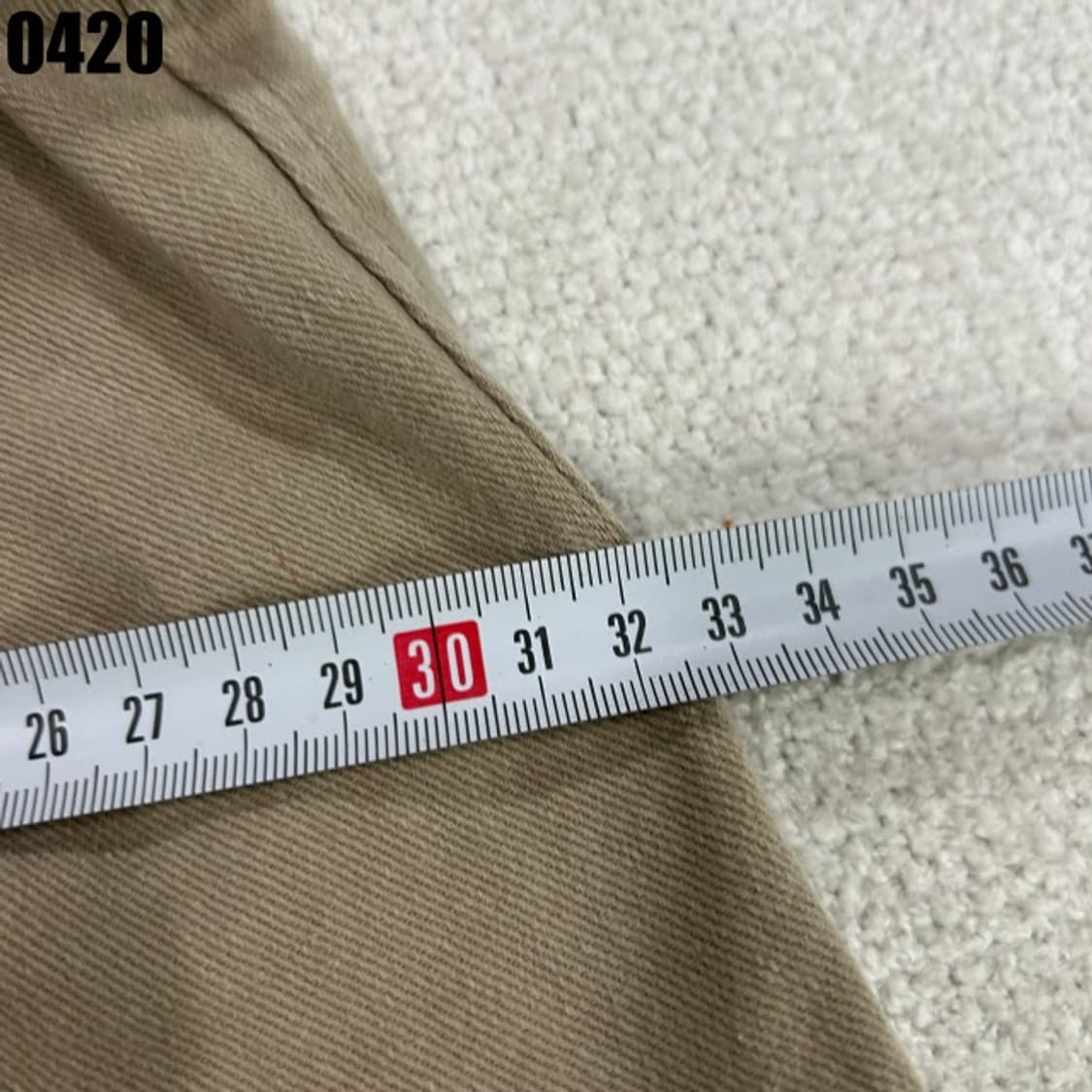 스노우피크 베이지색 면바지 조거팬츠 m 상품이미지5