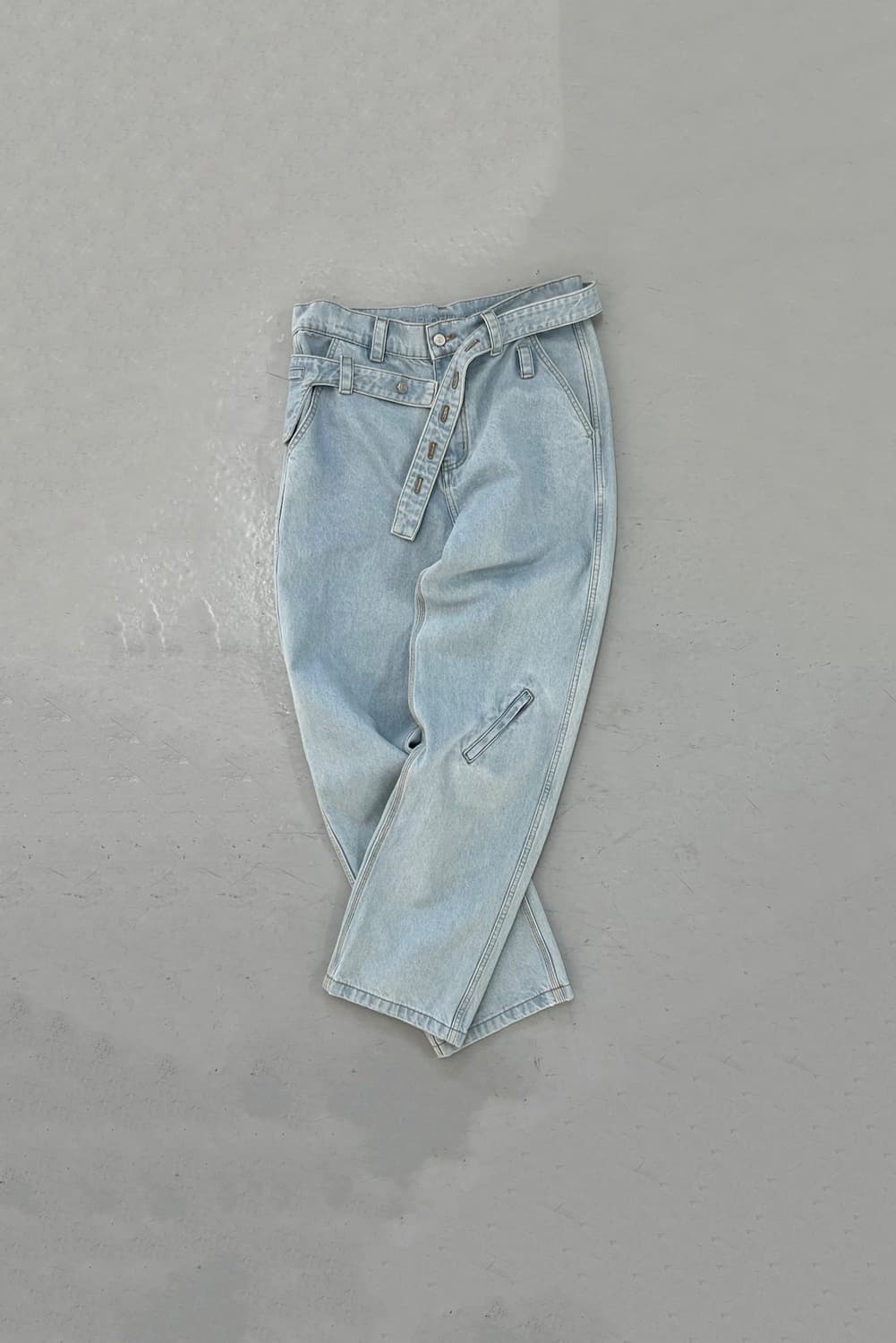 [S] 플라스틱 프로덕트 벨트 파우치 팬츠 스틸 블루 상품이미지1