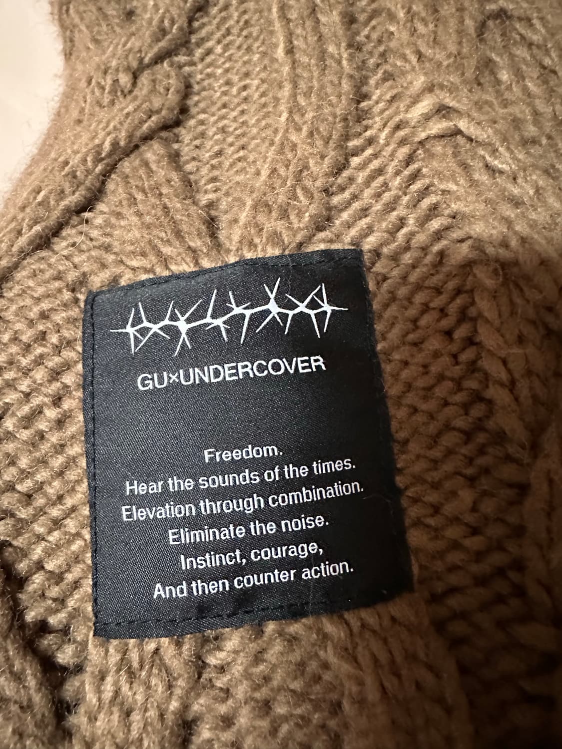 S) GU x 언더커버 롱슬리브 니트  상품이미지3