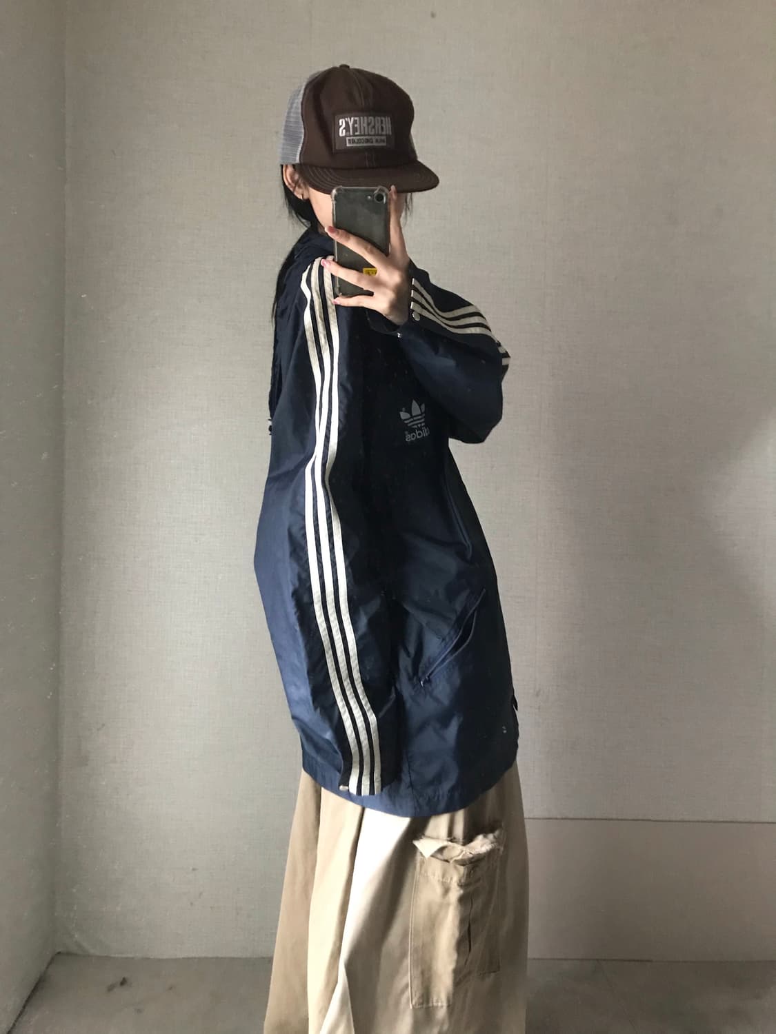 아디다스 올드스쿨 오버핏 바람막이 상품이미지3