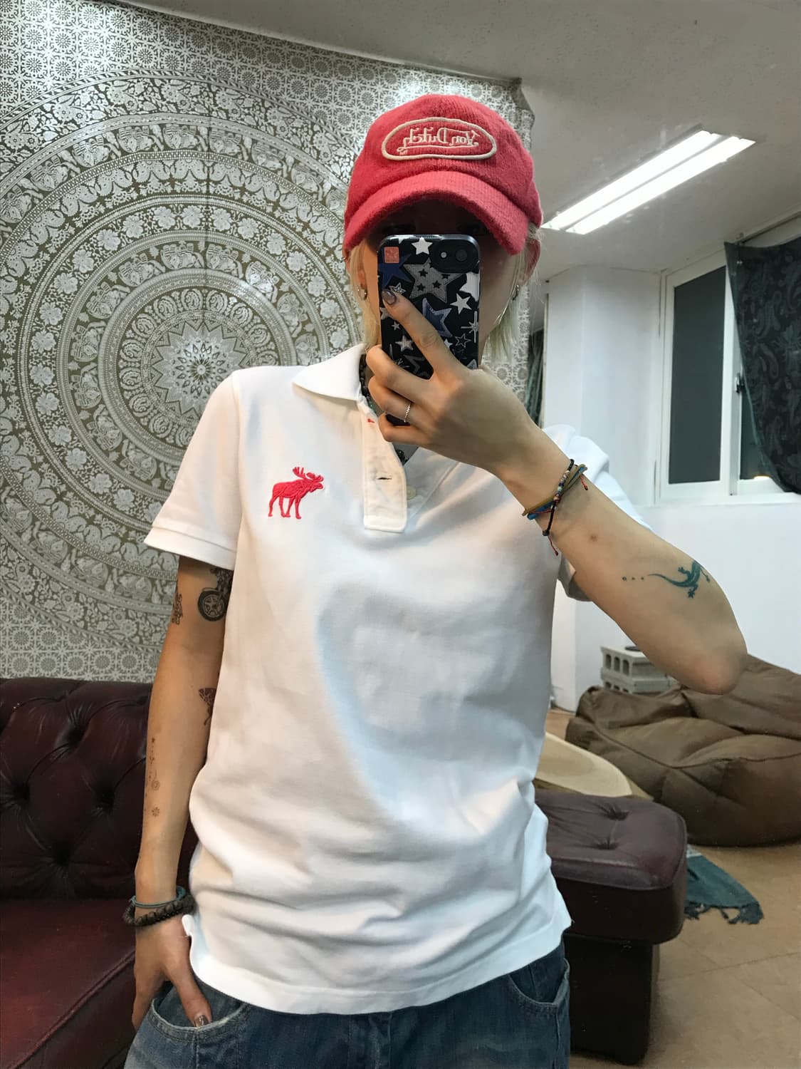 아베크롬비 자수 반팔 카라티 상품이미지2