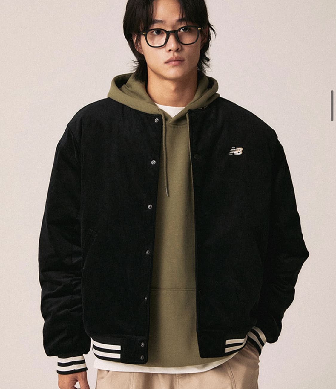 뉴발란스 바시티 패딩 코듀로이 자켓 L사이즈 새제품 상품이미지7