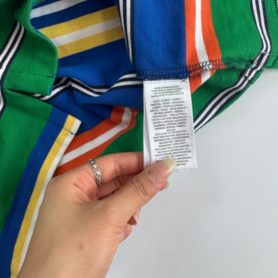 Polo 폴로 네이비 포니 스트라이프 카라 반팔티  상품이미지6