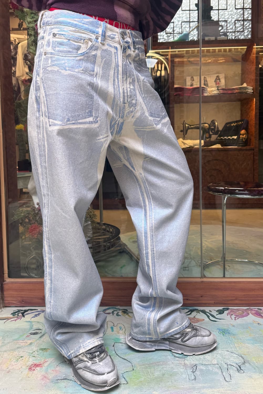 OUR REGACY BLUE FOIL DENIM 상품이미지6