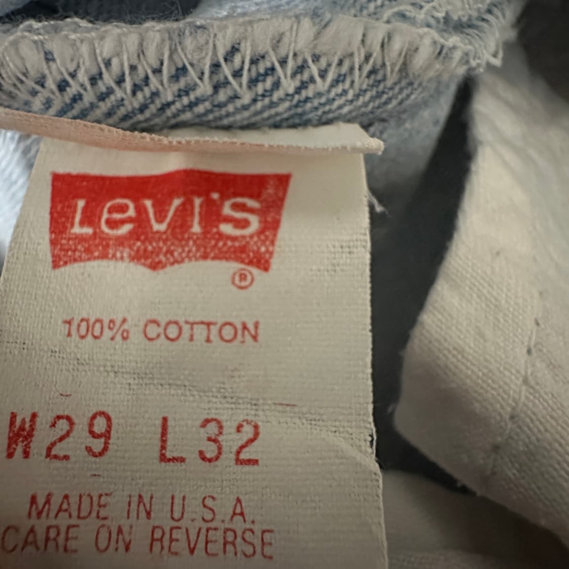 LEVI'S 501 80's usa made denim jeans 상품이미지4