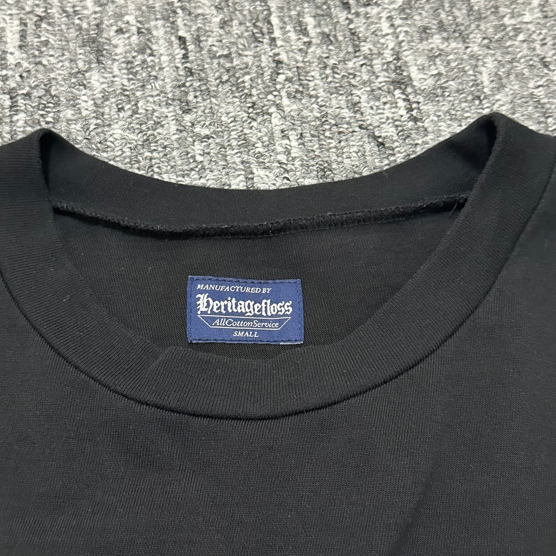 헤리티지플로스 반팔 티셔츠 블랙 s사이즈 상품이미지5