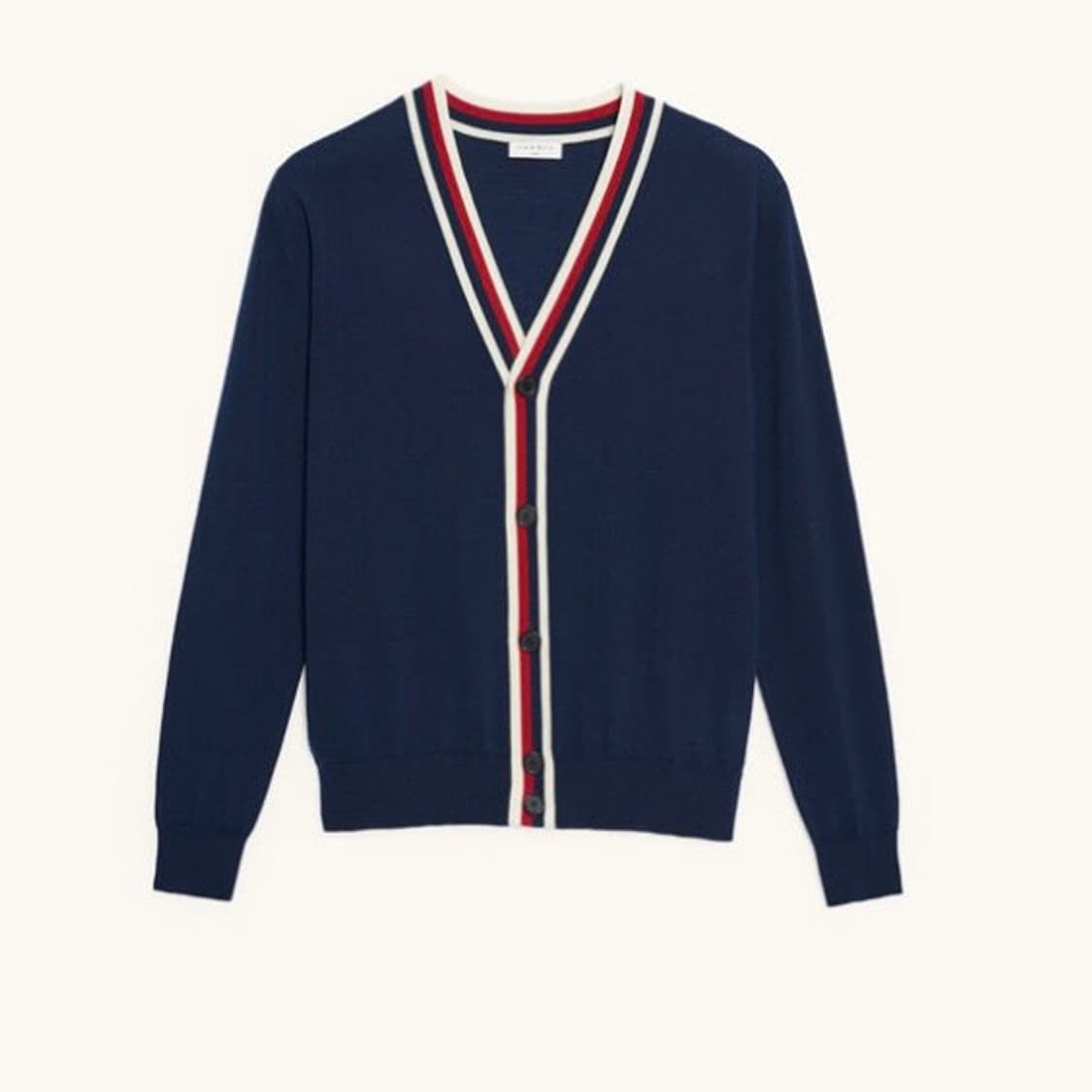 L SANDRO PARIS 산드로 옴므 브이넥 니트 가디건 상품이미지1