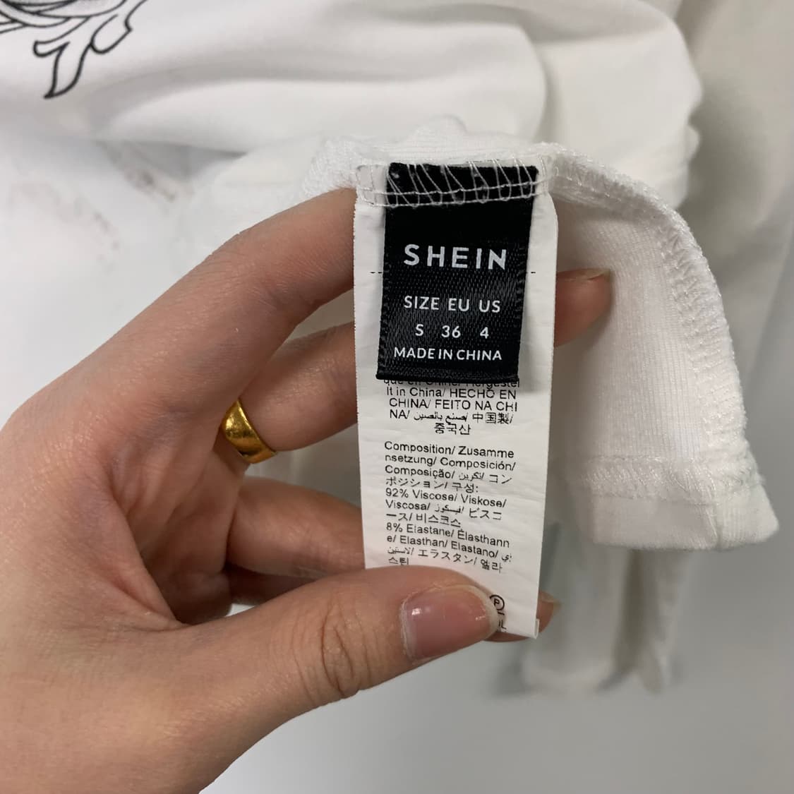 Vintage 빈티지 y2k 와투케 지뢰계 프린팅 롱슬리브 긴팔티 상품이미지8