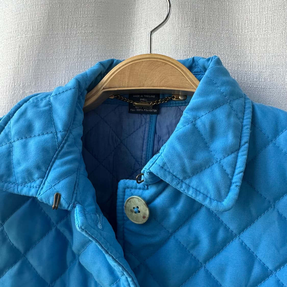 랄프로렌 퀼팅 자켓 스카이 블루 M 상품이미지5