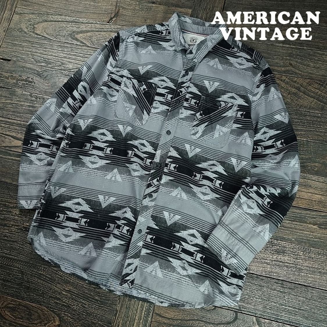[아메리칸빈티지] 에스닉 패턴 빈티지 셔츠 M19752 상품이미지1