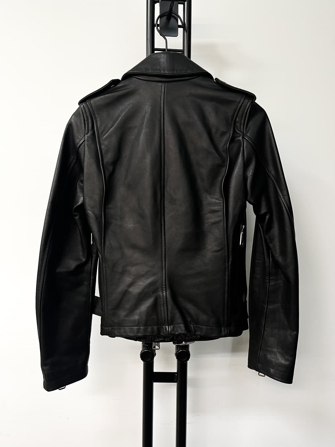 알써틴 클래식 모토 레더 바이커 자켓 상품이미지3