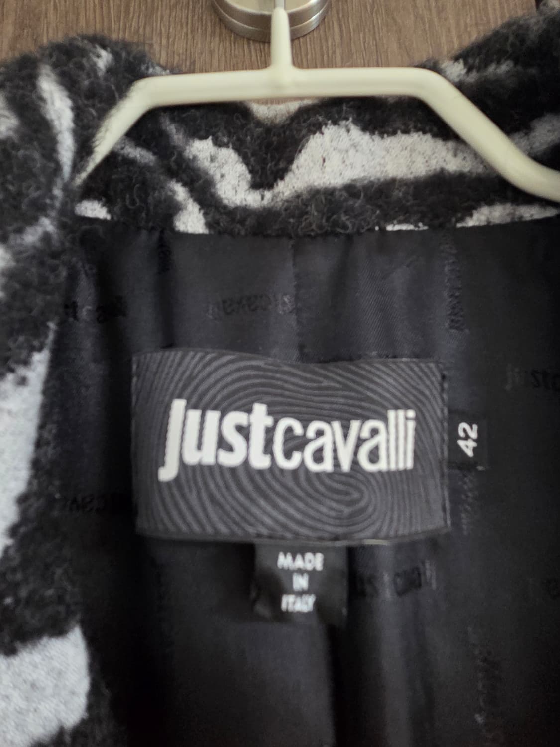 Just Cavalli 얼룩말무늬 롱코트 42(66) 상품이미지5