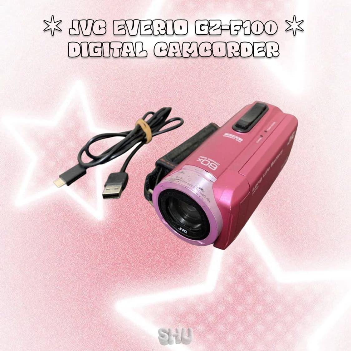 JVC 에브리오 GZ-F100 빈티지 디지털 캠코더 핑크 상품이미지5