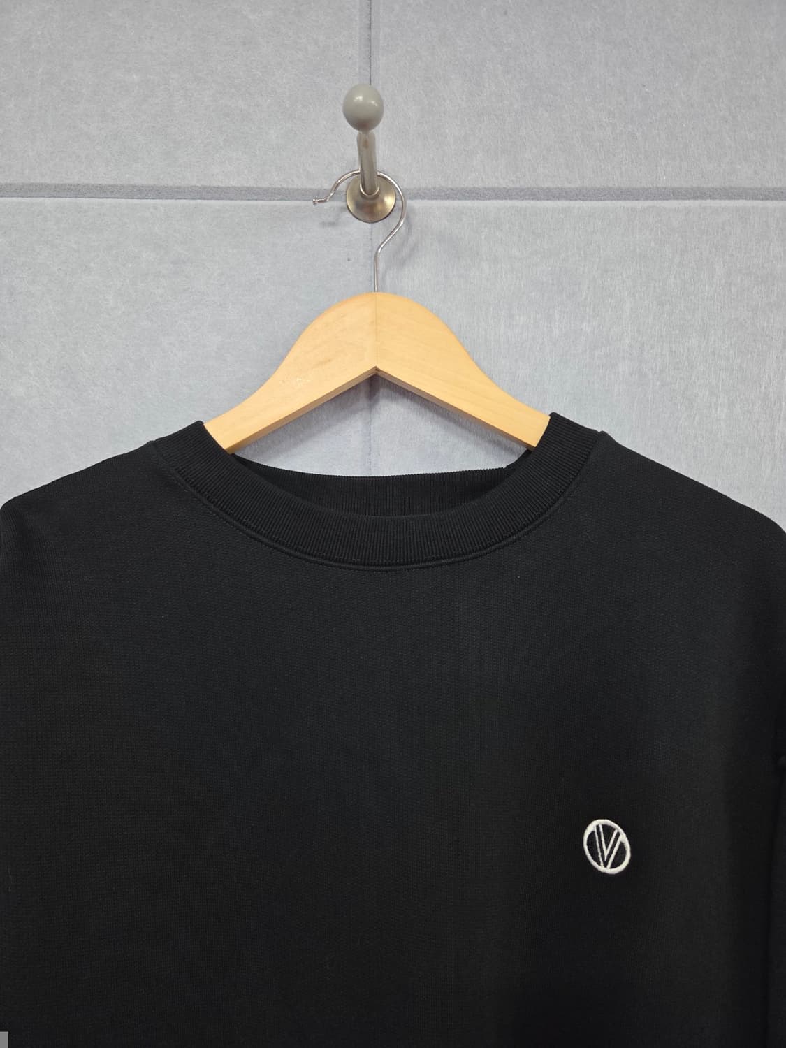 VETEMENTS 베트멍 사이드 테이프 로고 맨투맨 블랙 상품이미지2