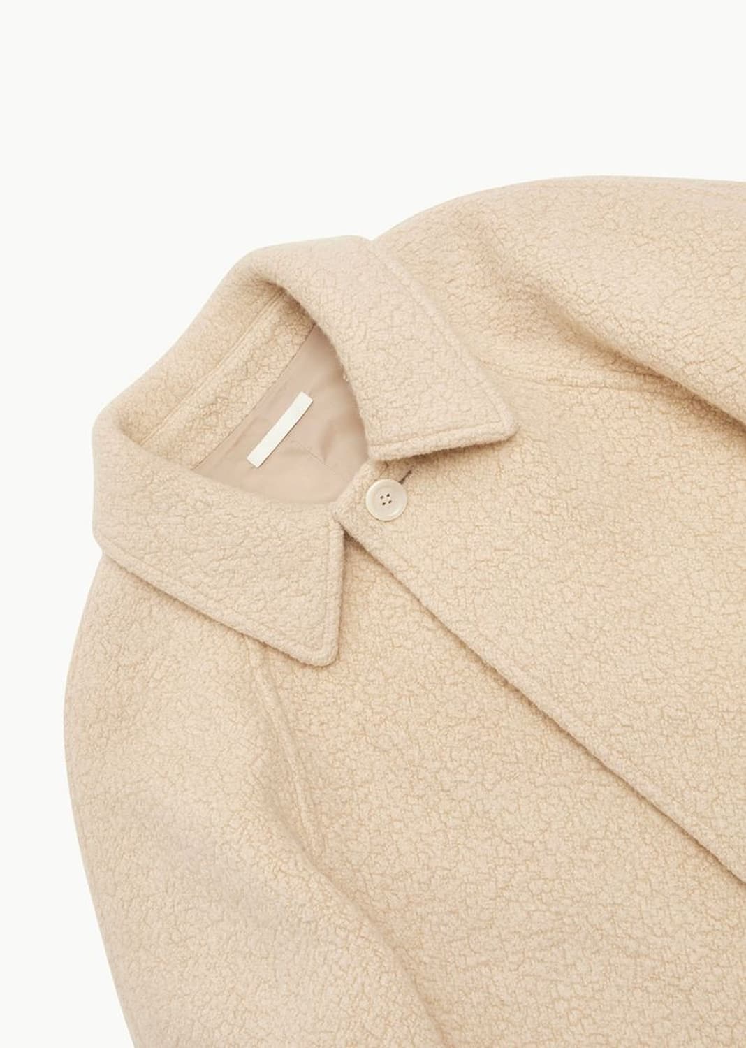 아모멘토 부클 레글란 코트 버터 boucle raglan coat 상품이미지3