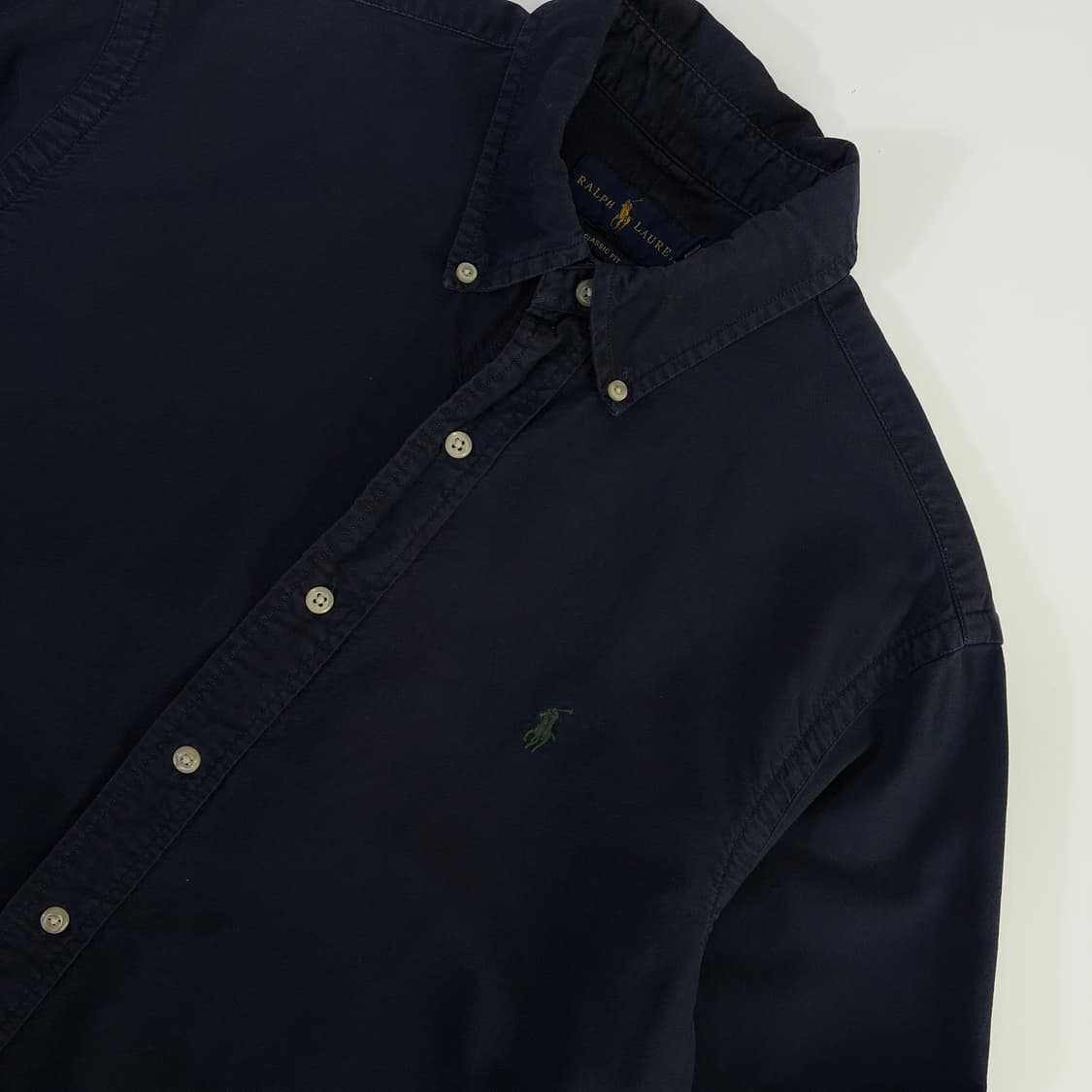 Polo  폴로 랄프로렌 자수 코튼 다크네이비 셔츠 상품이미지3