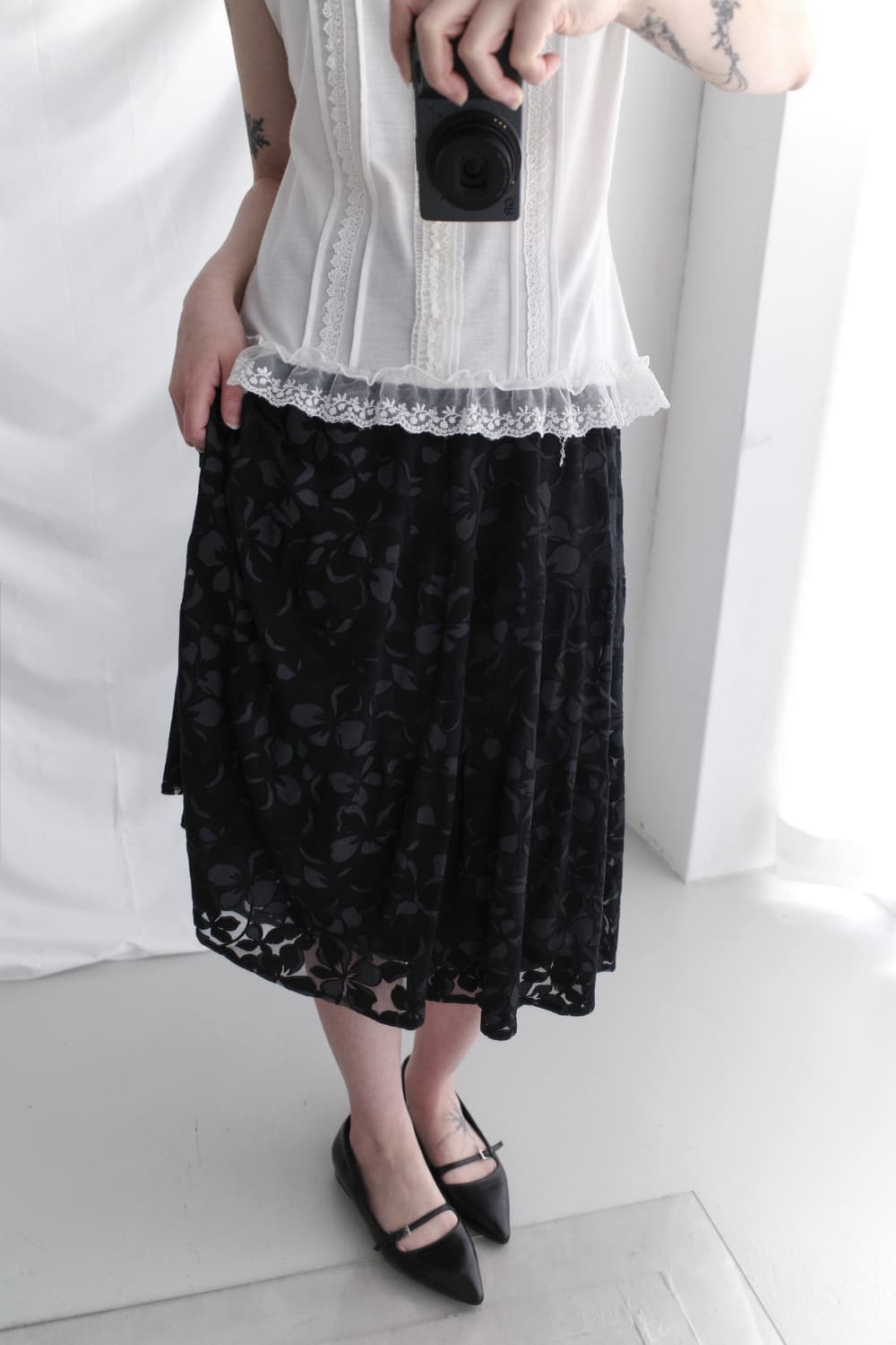 flower flared skirt  상품이미지4