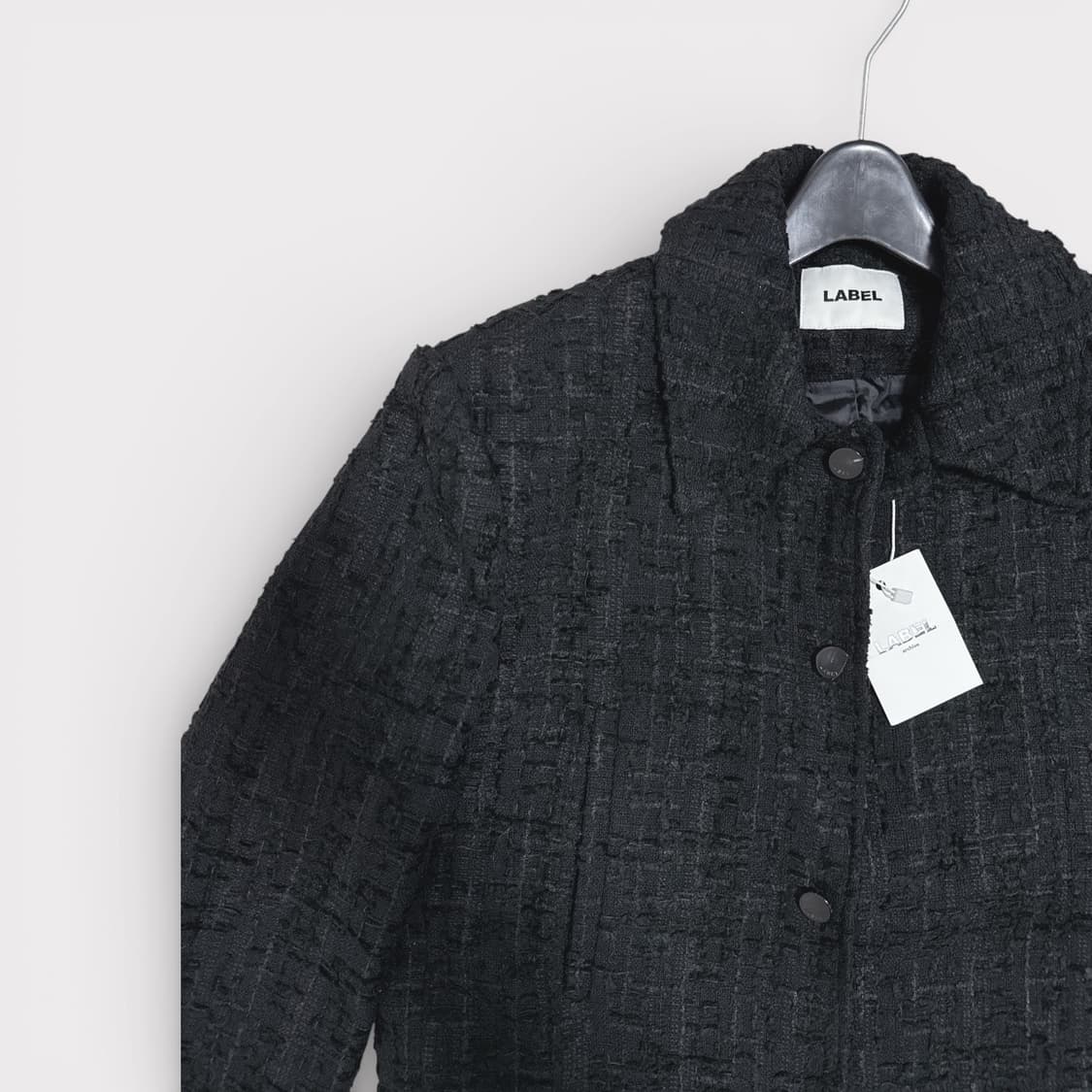 라벨아카이브 트위드 자켓 블랙 2사이즈 상품이미지4