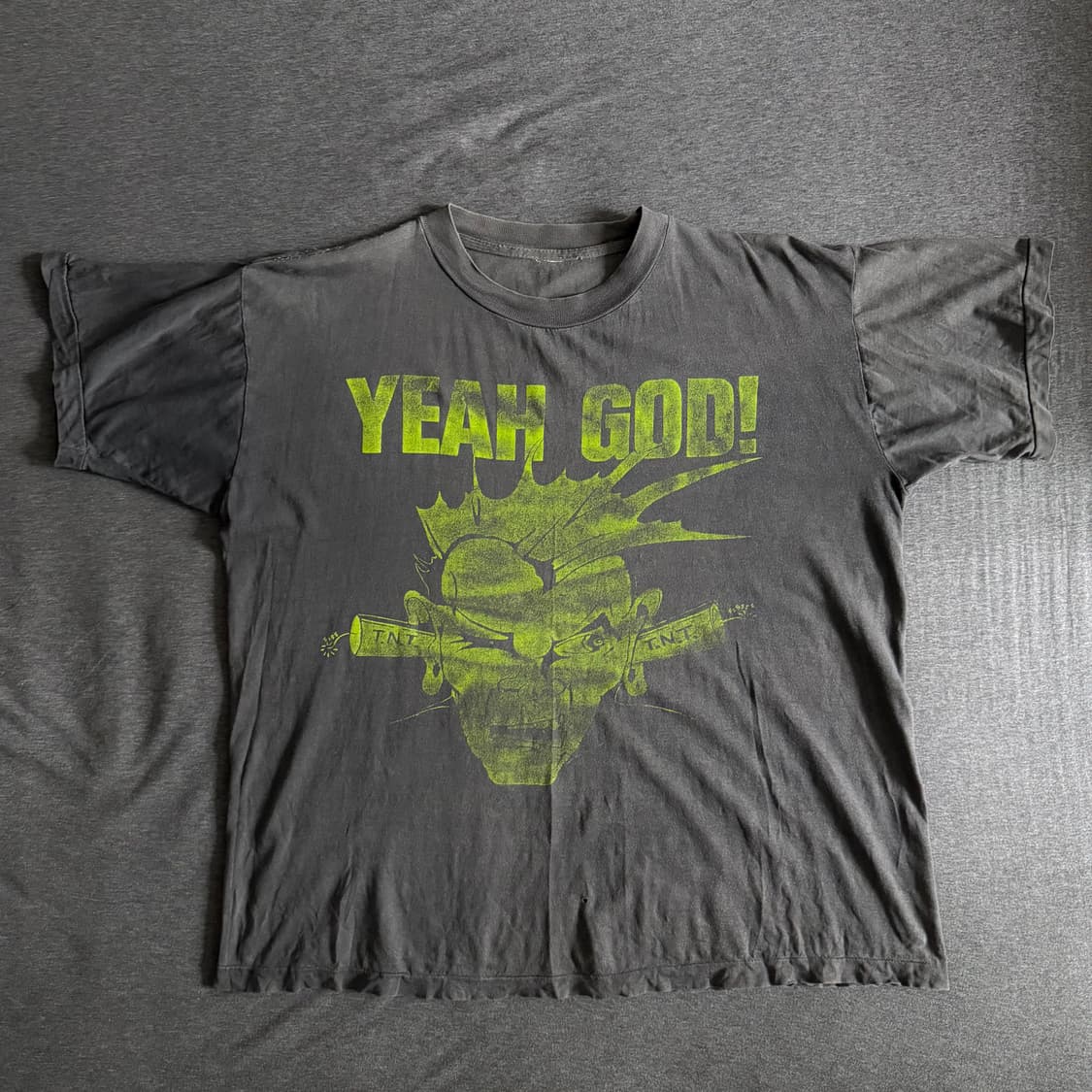 빈티지 80s YEAH GOD 티셔츠 상품이미지1