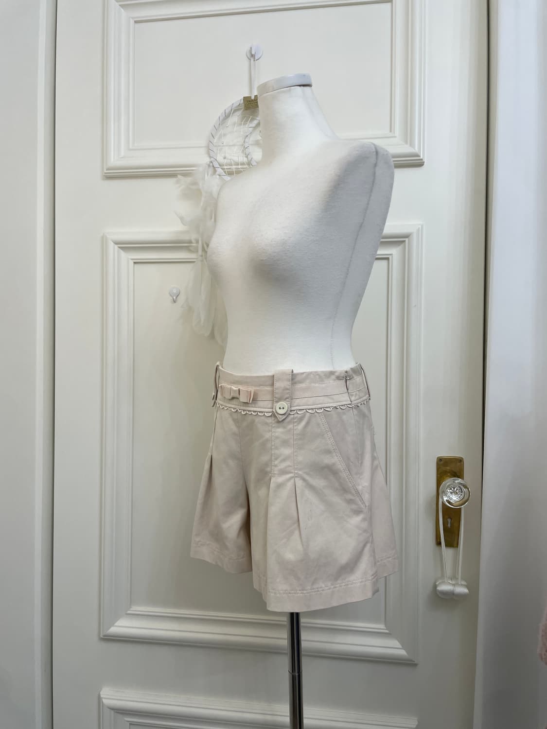 sheer pink bow point lovely mini pants 상품이미지2