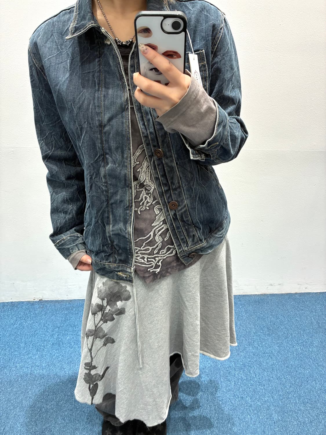 빈티지 데님 자켓 상품이미지2